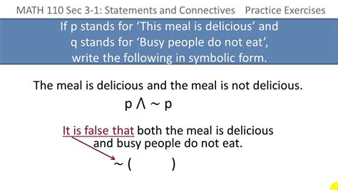 Logic Writing Statements in Symbolic Form YouTube