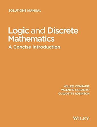 Logic and discrete mathematics a concise introduction solutions manual. - Grundlagen der finanzbuchhaltung 4. ed handbuch.