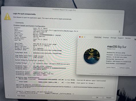 Logic crashes when opening a project.  Is there some guidebook or available list o...