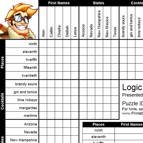 Logic puzzles by puzzle baron. Puzzle Baron Books. Puzzle Baron's Kids' Logic Puzzles (2022) Classic grid-based puzzles as well as sudoku, calcudoku, lasergrids, skyscrapers, campsites, and many other different kinds of logic puzzles geared for kids 10 and up! More Info at Amazon.com 