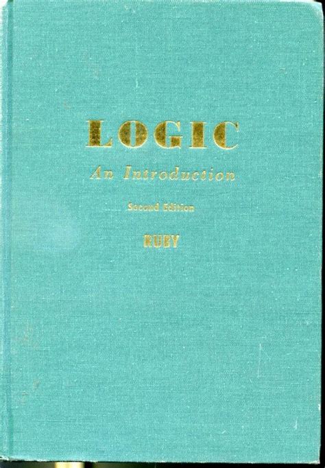 Full Download Logic An Introduction By Lionel Ruby