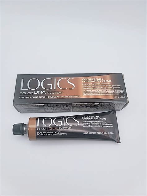 Logics Color 7N DNA System Permanent Hair Color Creme 2 oz. Med Blonde ...