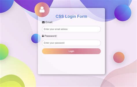 Login Form Page Design with HTML and CSS w3CodePen (2023)