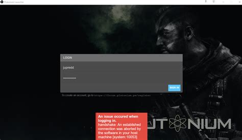 Login Launcher issue Plutonium