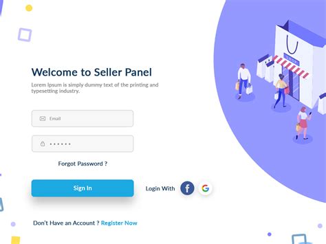 Login Page Sellers