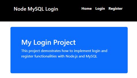 Login api in node js with mysql. js server when you make code changes.  2 d...