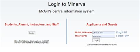 Login minerva mcgill.  Please take note of which login method you should u...