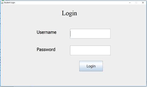 Login page in java swing with jdbc.  Login Application using Java Swing + J...