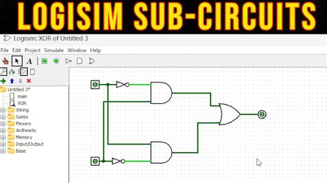 Logisim subcircuit clock.  In this screencast, we look at how to create and use sub-circuits in...
