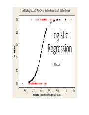 Logistic regression in baseball.  The above expressions can be now formally ...