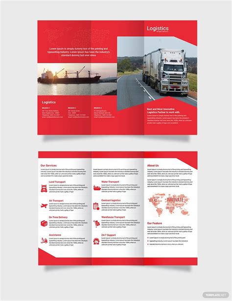 Logistics brochure design template. .  <a href=https://happyvacation.utxotec...