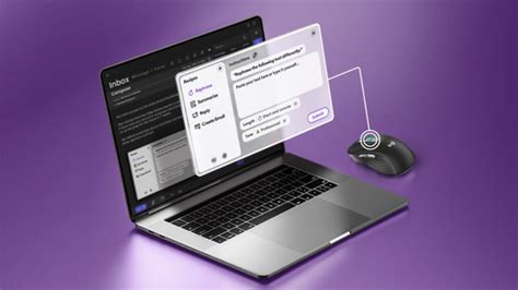 Logitech mouse with AI prompt builder interface