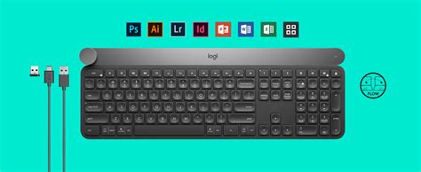 Logitech Craft A Premium Wireless Keyboard with a Multipurpose Precision Dial