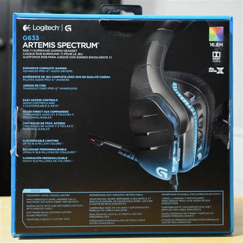 Logitech G633 Artemis Spectrum RGB 7.1 Dolby and DTS:.