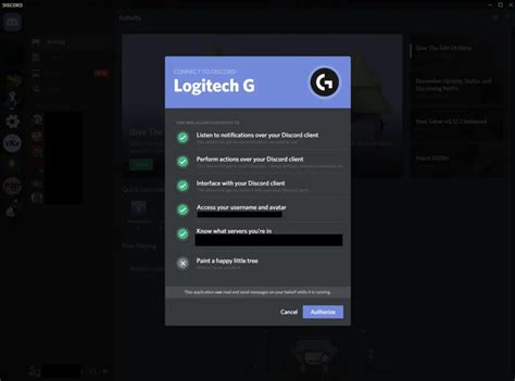 Logitech Gaming Software integration with Discord