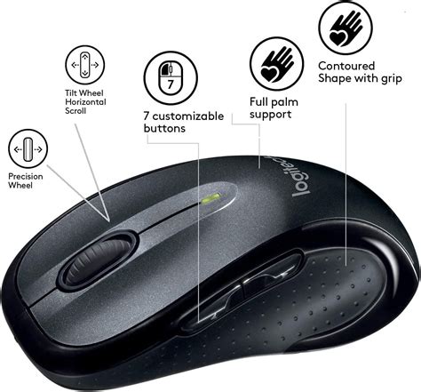 Logitech M510 Wireless Mouse Comfort Meets Customization in This Programmable Device