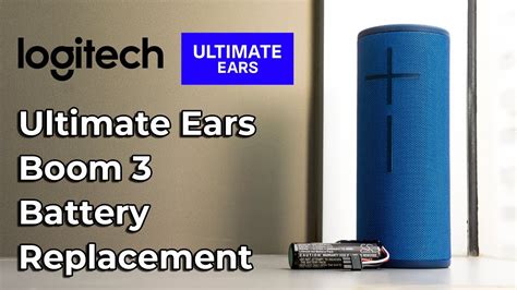 Logitech Ultimate Ears Boom 3 Speaker battery replacement ... - YouTube