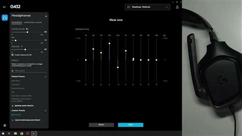 Logitech equalizer.  This means you can create a custom Learn how to create a...