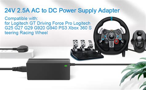 Logitech g29 power cable.  Durable & Wear-resistant - Copper wire and nylon enable Audio Replace...