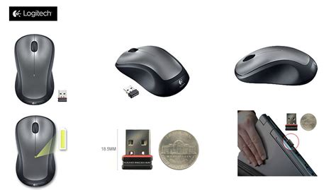 Logitech m310.  Plug it in once and forget about it.  The Logitech M310 Wireless Mouse...