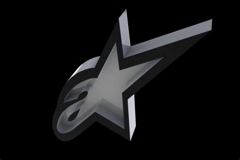 Logo Alpinestars 3d Cad Model Library Grabcad