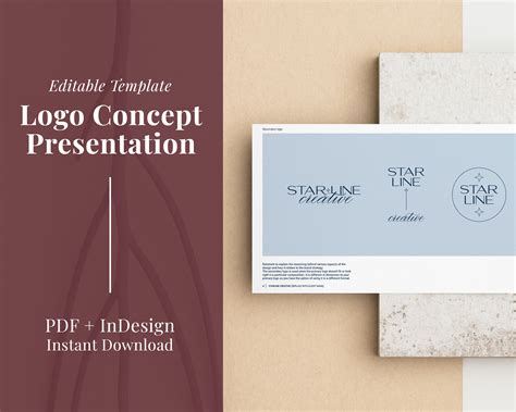 Logo Concept Presentation Template Initial Logo Brand Designs Client