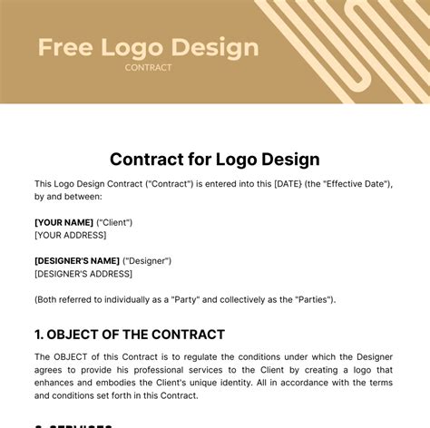 Logo Design Contract Sample Qualads