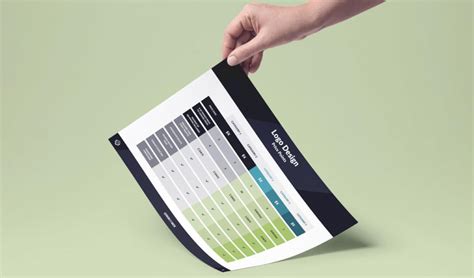 Logo Design Price Sheet Template Free PDF for Designers