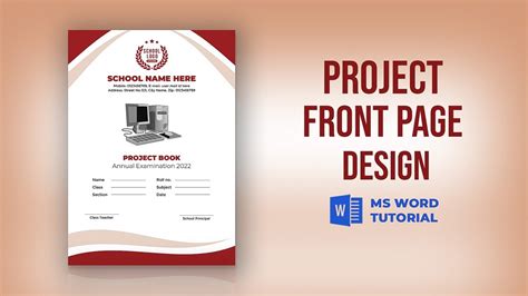 Logo Design in MS Word, Cover Page Design in MS Word, Practice Project