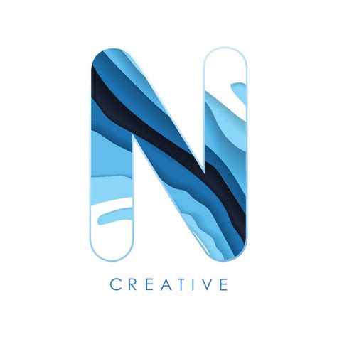 Logo N Letter Design with Fonts and Creative Letters. 6309331 Vector