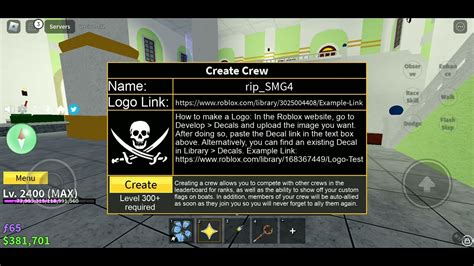 This section describes how to upload an image for a crew logo on Roblox. On the Creations dashboard, the user should navigate to the right-hand side of the screen and click on “Development Items.”. Within the “Development Items” menu, they should click on “Decals” and choose the “Upload Asset” option to upload an image as a logo .... 