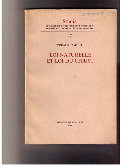 Loi naturelle et loi du christ. - Download haynes owners workshop manual ford escort.