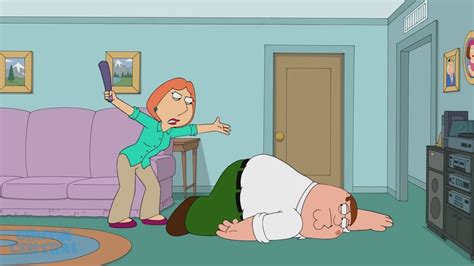 Lois beats peter family guy. Mind Over Murder: Directed by Roy Allen Smith, Peter Shin. With Seth MacFarlane, Alex Borstein, Seth Green, Lori Alan. Under house arrest, Peter transforms the basement into a bar, where Lois' singing becomes the main attraction. 