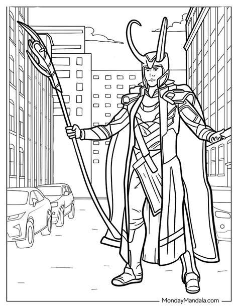 Loki Coloring Pages
