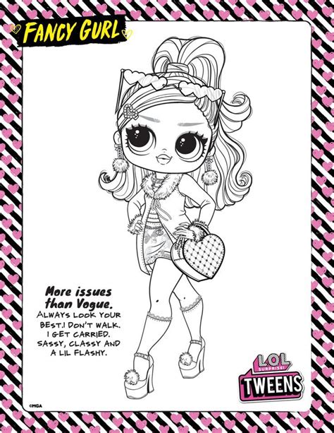 Lol Tween Coloring Pages