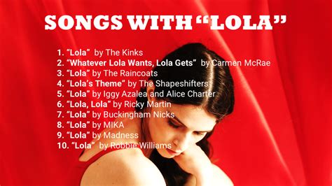 Lola song. Things To Know About Lola song. 