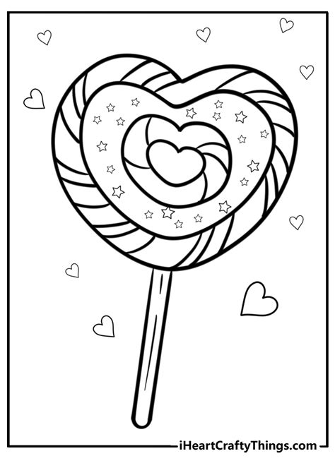 Lollipop Coloring Sheets