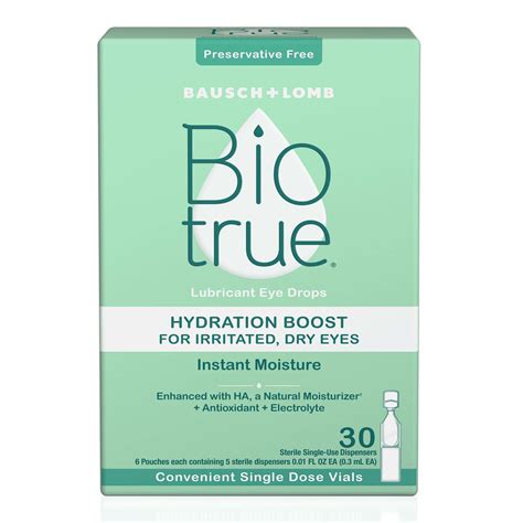 Lomb BioTrue Lubricant Eye Drops Hydration Boost exp 2024 - eBay