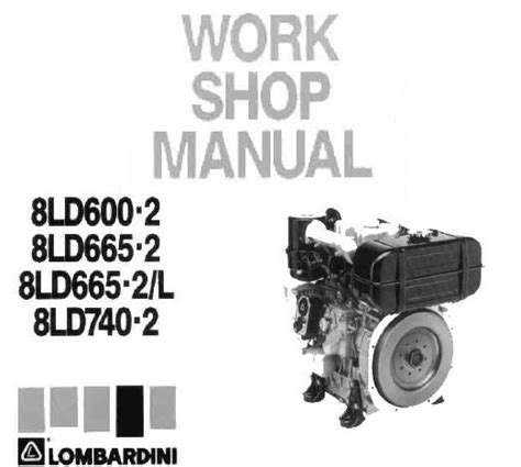Lombardini 8ld 600 665 740 manuale di riparazione per servizio completo del motore. - Manuale della soluzione ai metodi analitici di meirovitch.