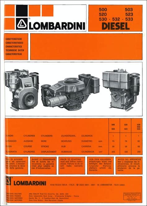 Lombardini diesel engine service manual ldw903. - Manuel de réparation balayeuse johnston 4000.