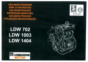 Lombardini dieselmotor service handbuch ldw 702. - Archivo-biblioteca del real monasterio de valldigna.