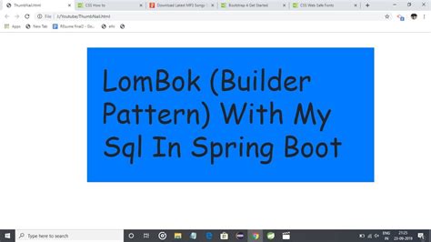 Lombok Builder Pattern With MySql and Mongo db In Spring Boot Part 1