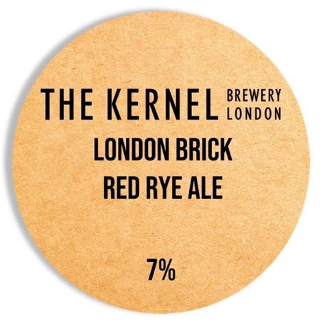 London Brick Red Rye Ale - The Kernel Brewery - Untappd