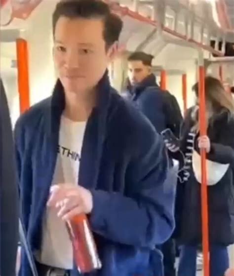 London commuter baffled as man rides tube in dressing gown and …