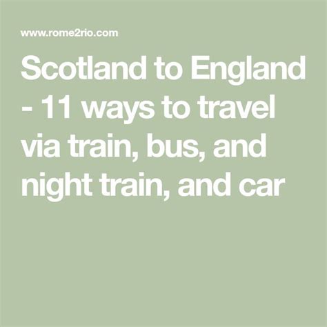 London to Aberfeldy - 12 ways to travel via train, bus, night train ...