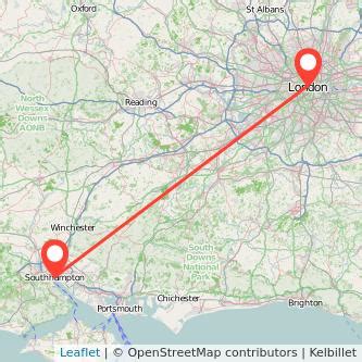 London to Southampton - 4 ways to travel via train, bus