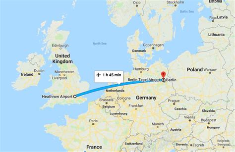  The shortest flight to Berlin from London takes 1h 40m (based on flights departing in the next 60 days). How much is a flight from London to Berlin? The cheapest flight to Berlin on our platform now costs $52.60 (based on flights departing in the next 60 days). . 