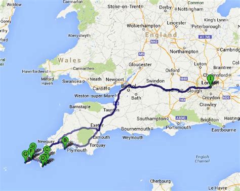 London to cornwall. Cornwall is about 4.5 hours from London, so we will depart early to make the most of our trip. (Other pick up locations are possible if you are not staying in London) We will break up the journey with a quick stop at Bath to stretch our legs and take refreshment before heading on down through Devon and in to Cornwall. ... 