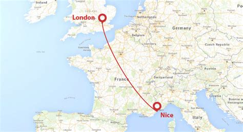 London to nice. Here's a sample itinerary for a drive from London to Nice. If you're planning a road trip to Nice, you can research locations to stop along the way. Make sure you check road conditions to double check the weather. Find the best hotels, restaurants, and attractions based on the most talked about places recommended by Trippy members. 
