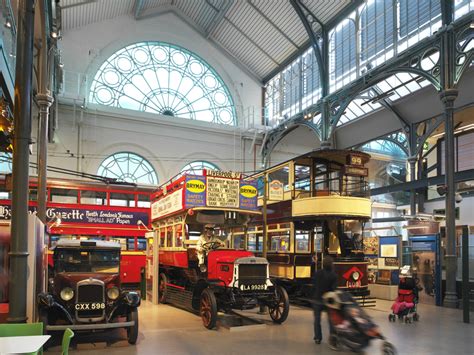 London transportation museum. The London Transport Museum is a museum dedicated to the history of public transport in England's capital city. The museum has been housed at the Victorian Flower Garden, located in Covent Garden, since 1980. 